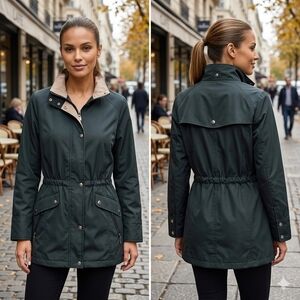 Liz Claiborne Women's Gorpcore Green Utility Outerwear Jacket Size Large